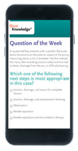 Question of the Week on a smartphone