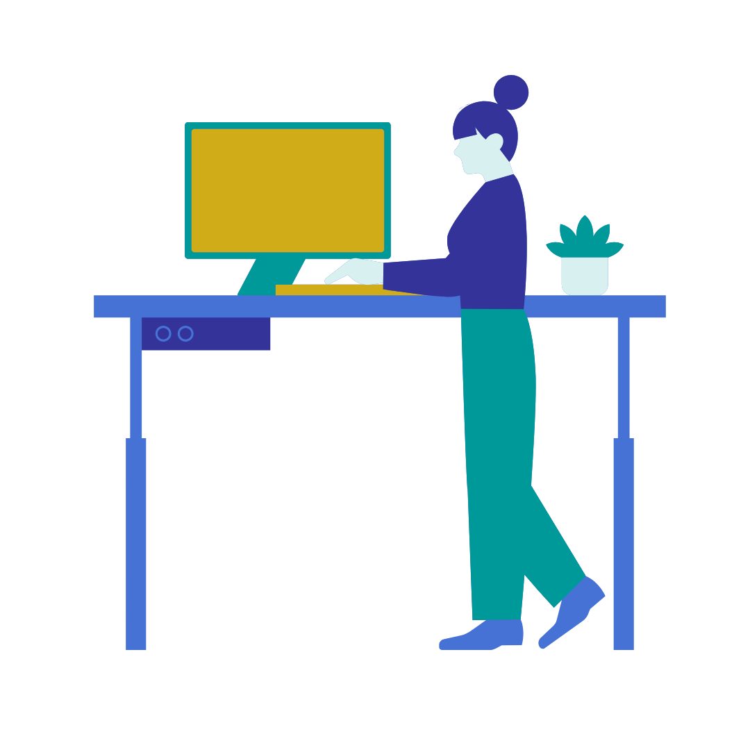 Internal Medicine Study Guide: Physician Studying at Standup-Desk